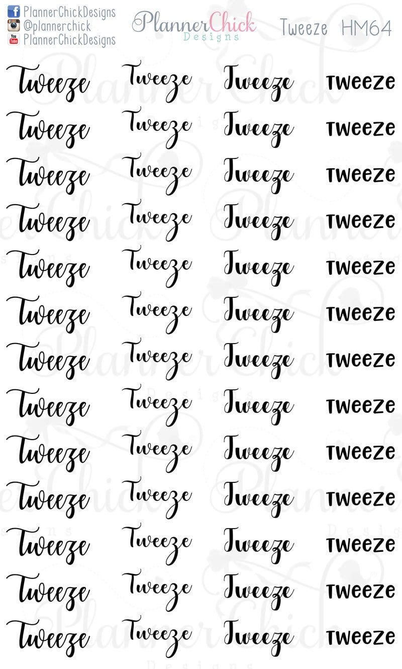 Tweeze Stickers