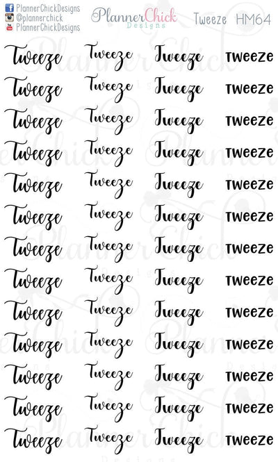 Tweeze Stickers