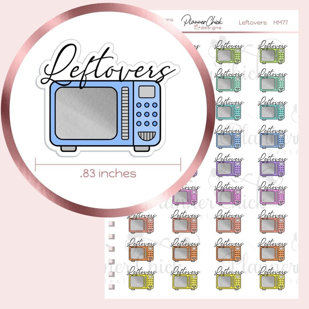 Leftover Sticker Leftovers Planner Stickers – PlannerChickDesigns