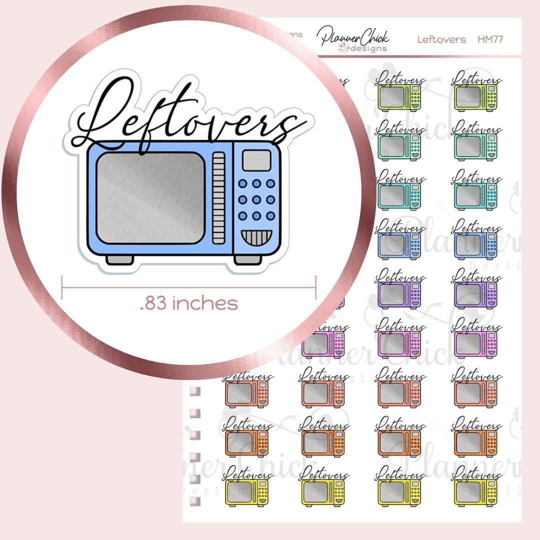 Leftovers Planner Stickers