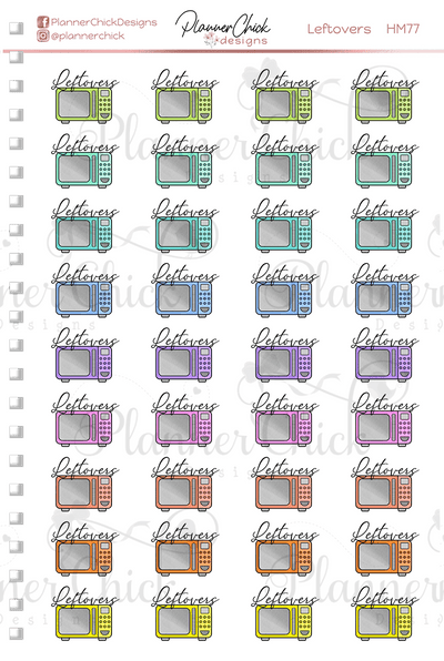 Leftovers Planner Stickers