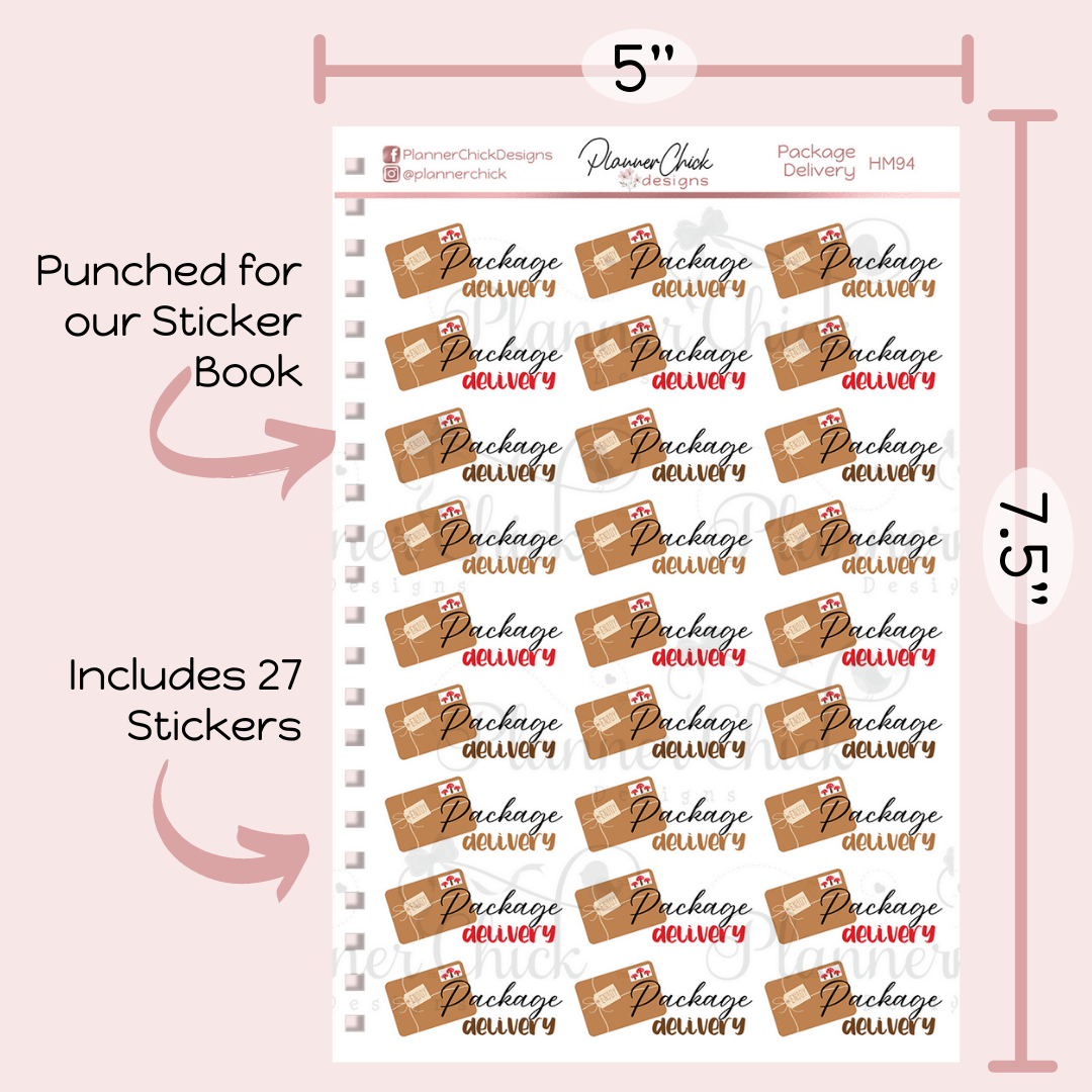Package Delivery Planner Stickers – PlannerChickDesigns