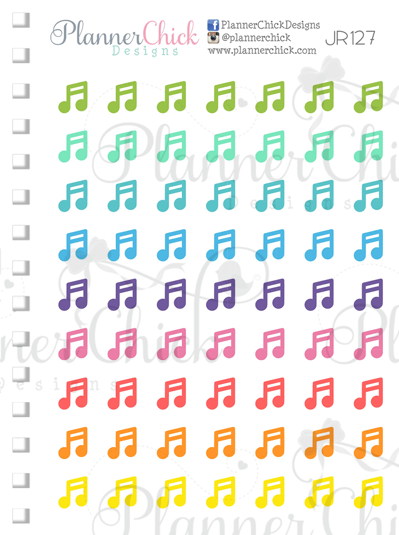 Mini Stickers ~ Music Notes