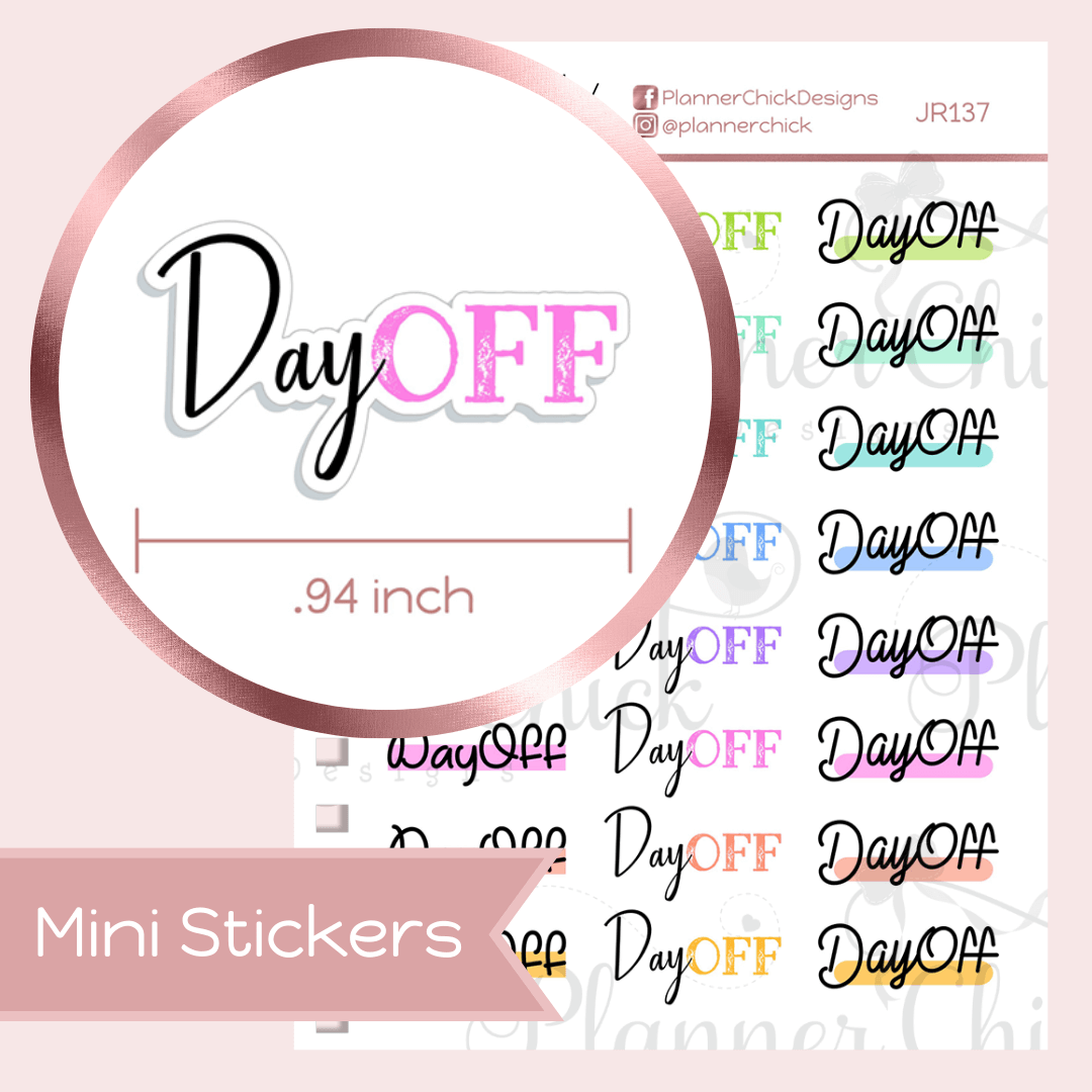 Mini Stickers ~ Day Off