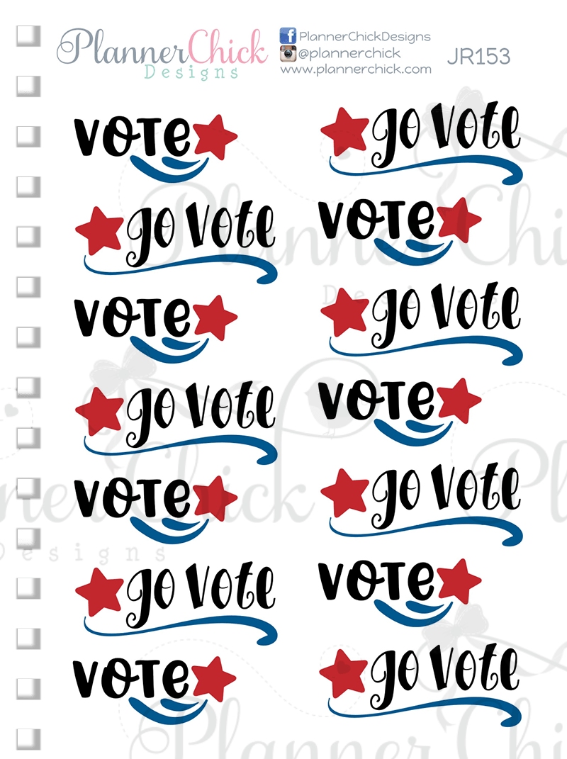Vote Planner Stickers