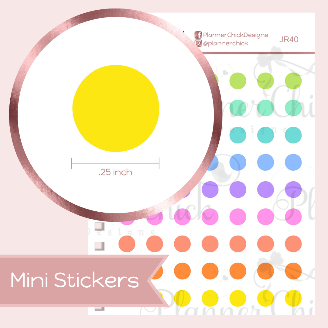 Mini Stickers ~ Colorful Dots