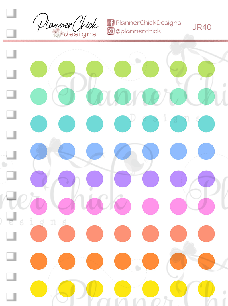 Mini Stickers ~ Colorful Dots