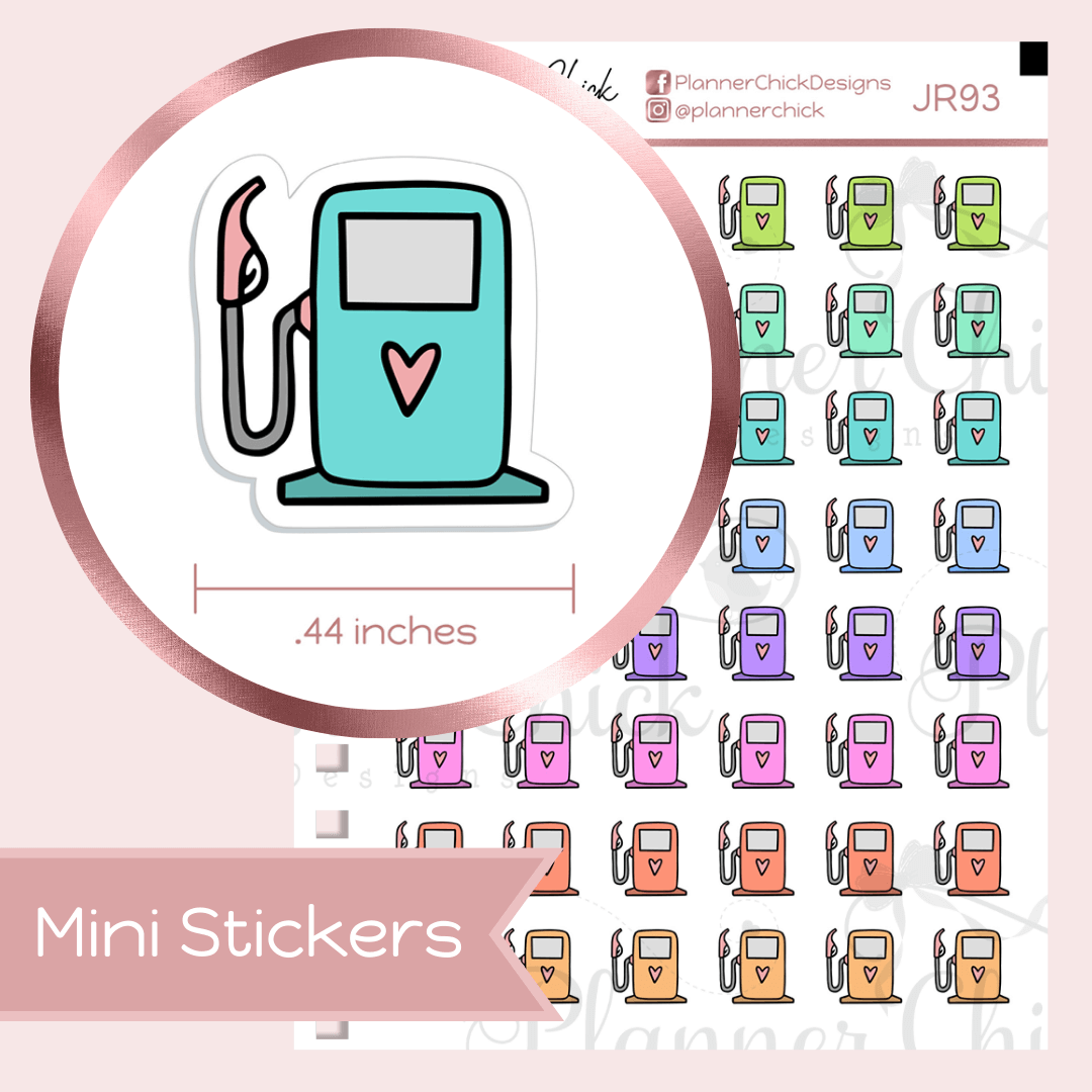 Mini Stickers ~ Gas Pumps