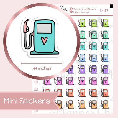 Mini Stickers ~ Gas Pumps