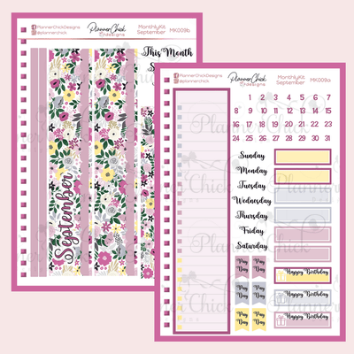 Monthly & Dashboard Kits ~ Butterfly Garden (for September)