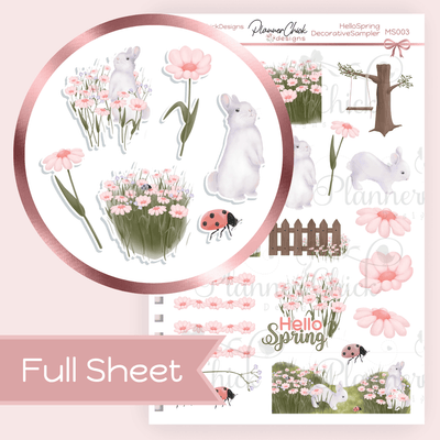 Hello Spring ~ Decorative Samplers (FULL Sheet!)