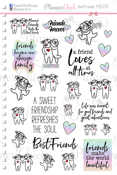 Best Friends Planner Stickers