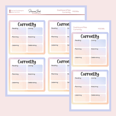 Dashboard Tiles ~ Currently