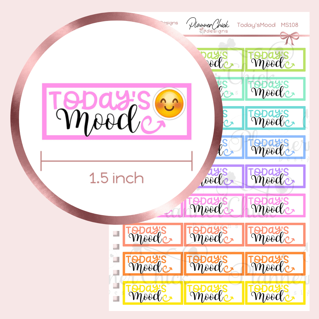 Mood Tracker Planner Stickers