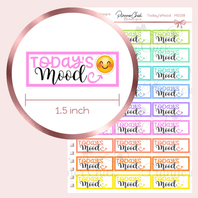 Mood Tracker Planner Stickers