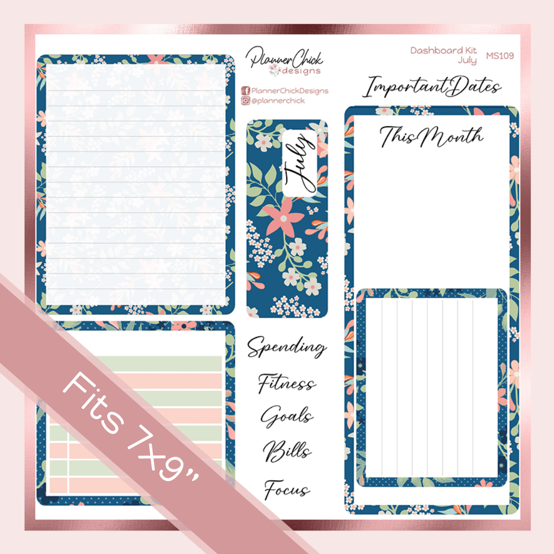 Dashboard Kits ~ for 7x9" Planners