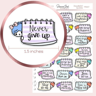 Doodle Girl ~ Inspirational Quotes