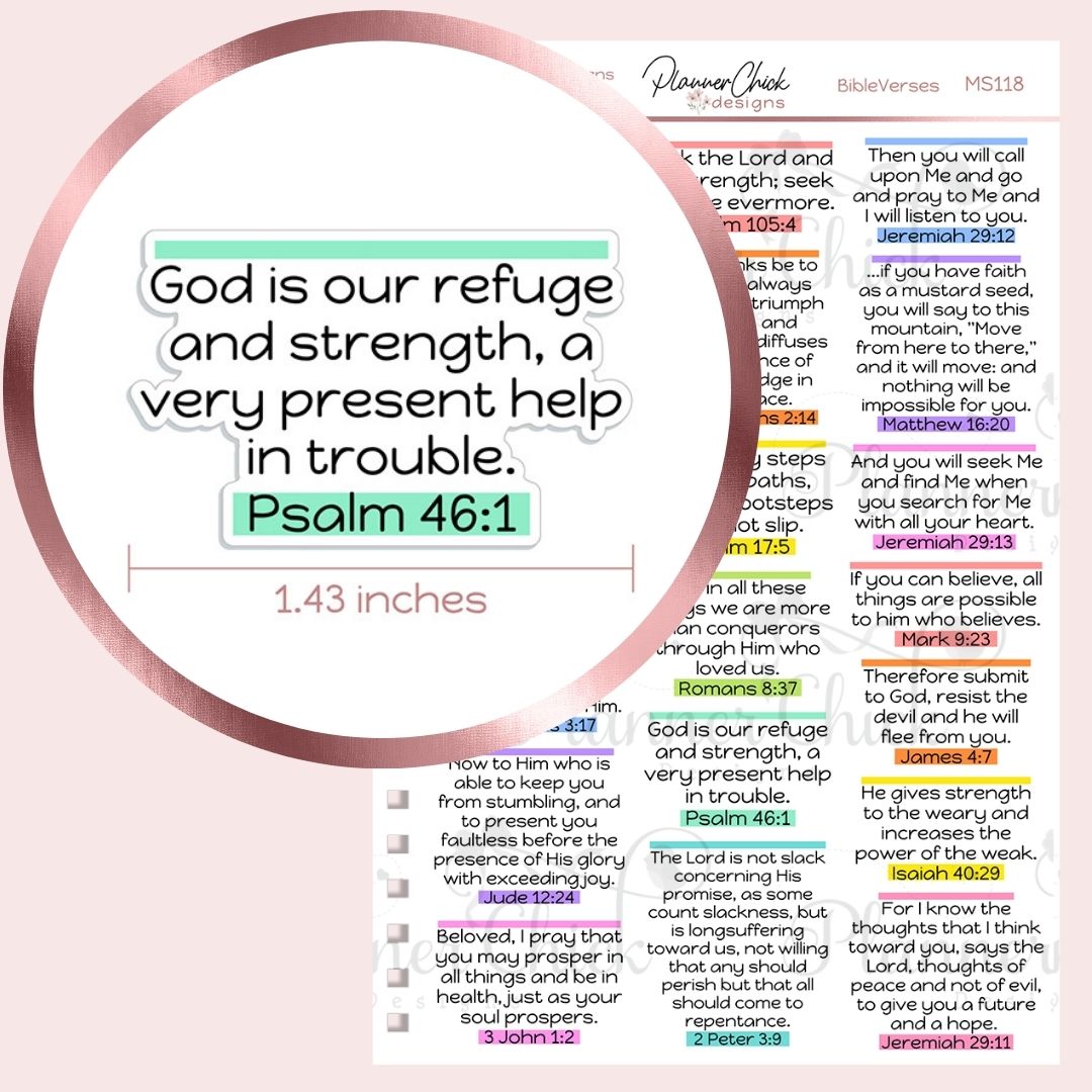 Bible Verse Planner Stickers