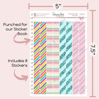 Washi Strips & Date Covers ~ Striped