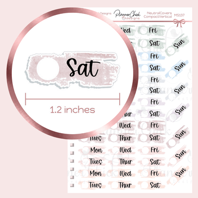 Date Covers for Compact Vertical & Personal