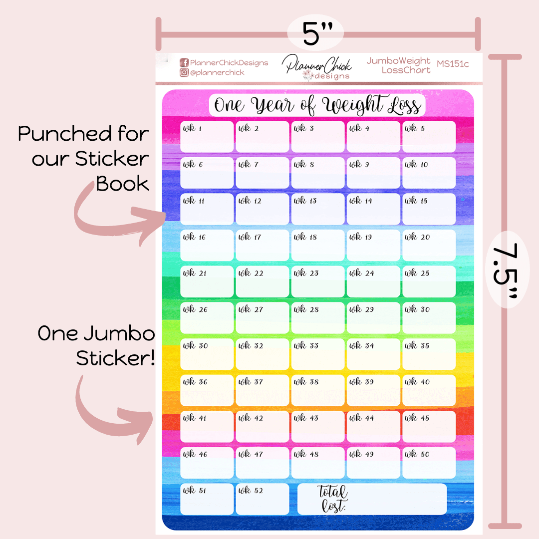 One Year Weight Loss Tracker
