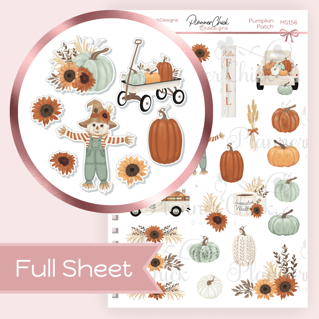 Pumpkin Patch ~ Decorative Sampler (FULL sheet)