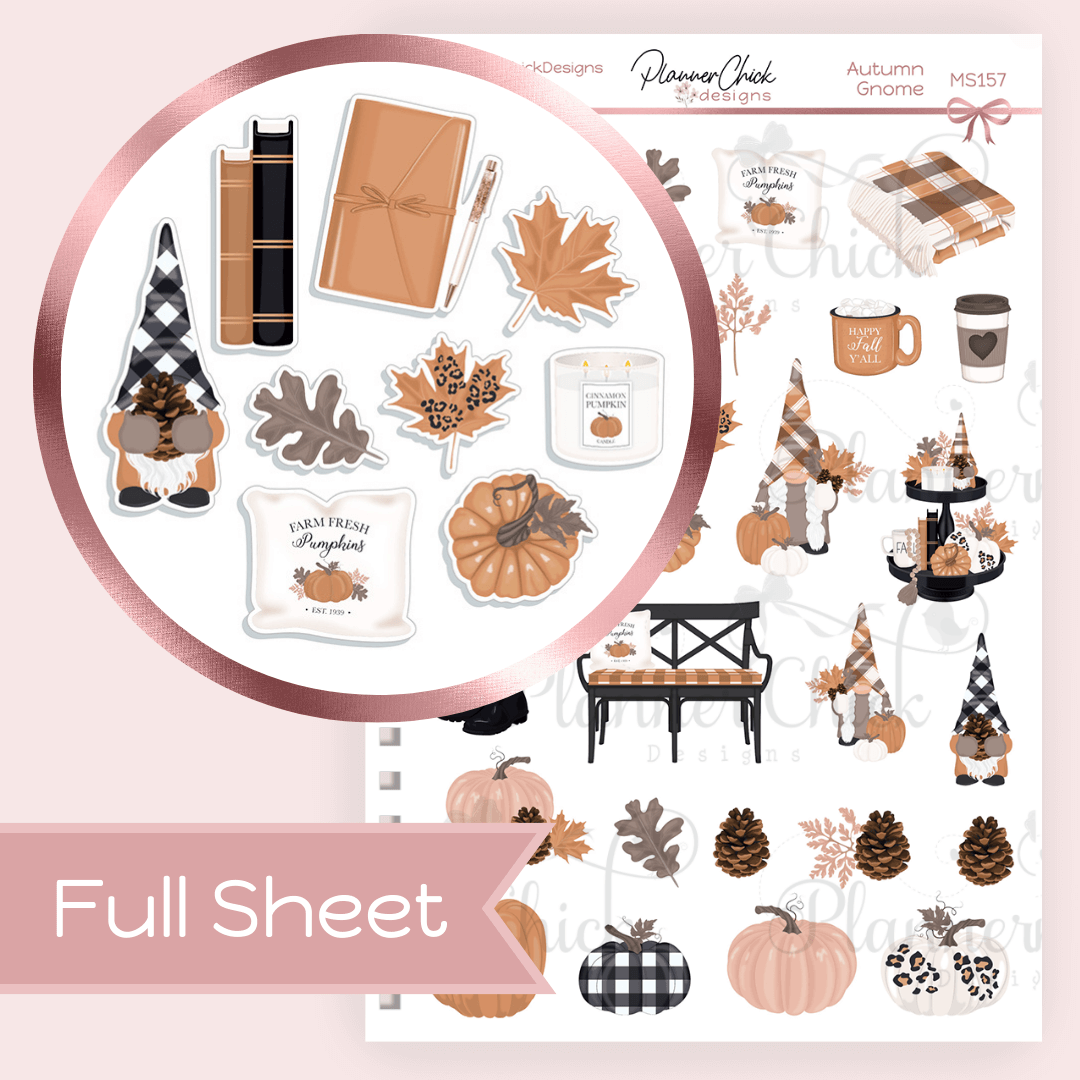 Autumn Gnomes ~ Decorative Sampler (FULL SHEET)