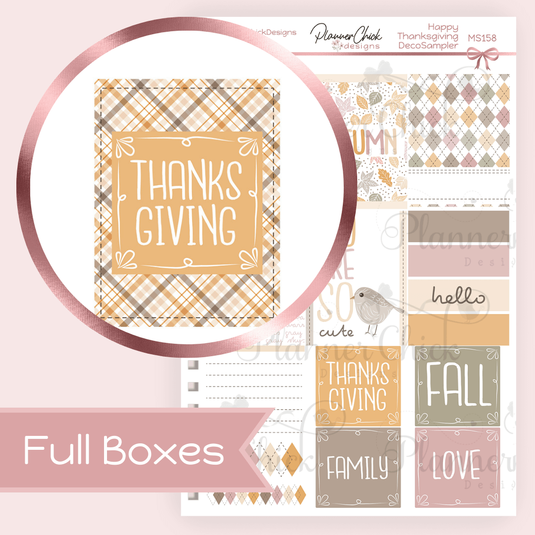 Decorative Boxes ~ Happy Thanksgiving