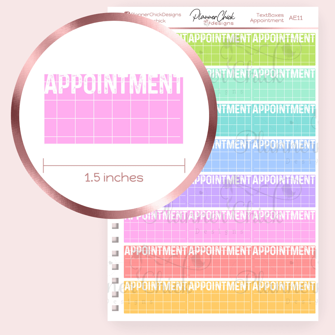 Appointment Grid Boxes – PlannerChickDesigns