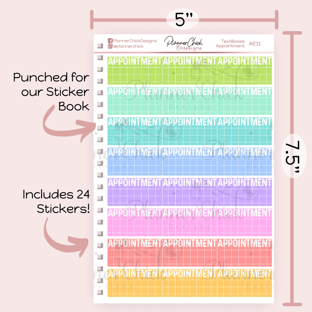 Appointment Grid Boxes – PlannerChickDesigns