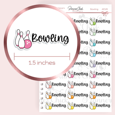 Bowling Planner Stickers