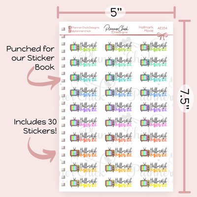 Hallmark Movie Planner Stickers