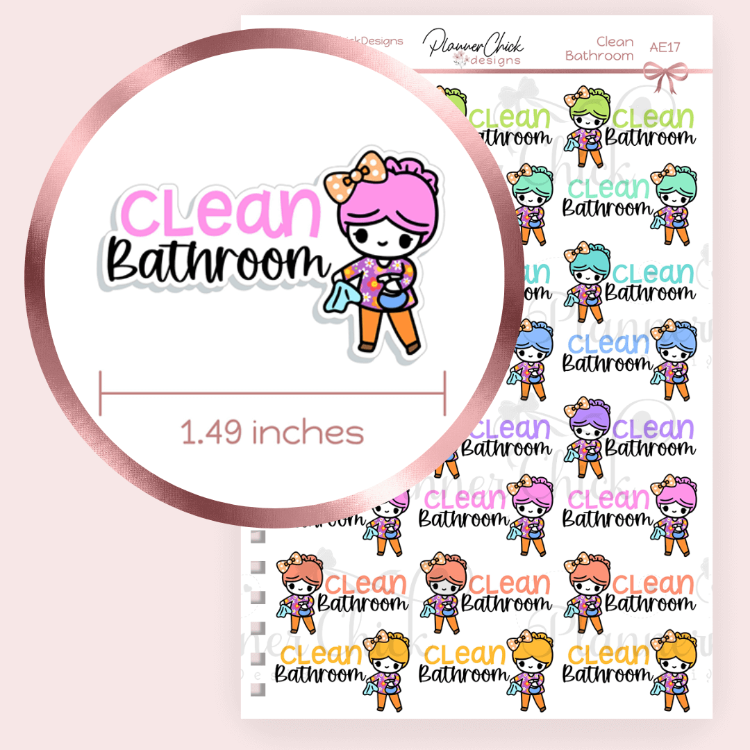 Doodle Girl ~ Clean Bathroom