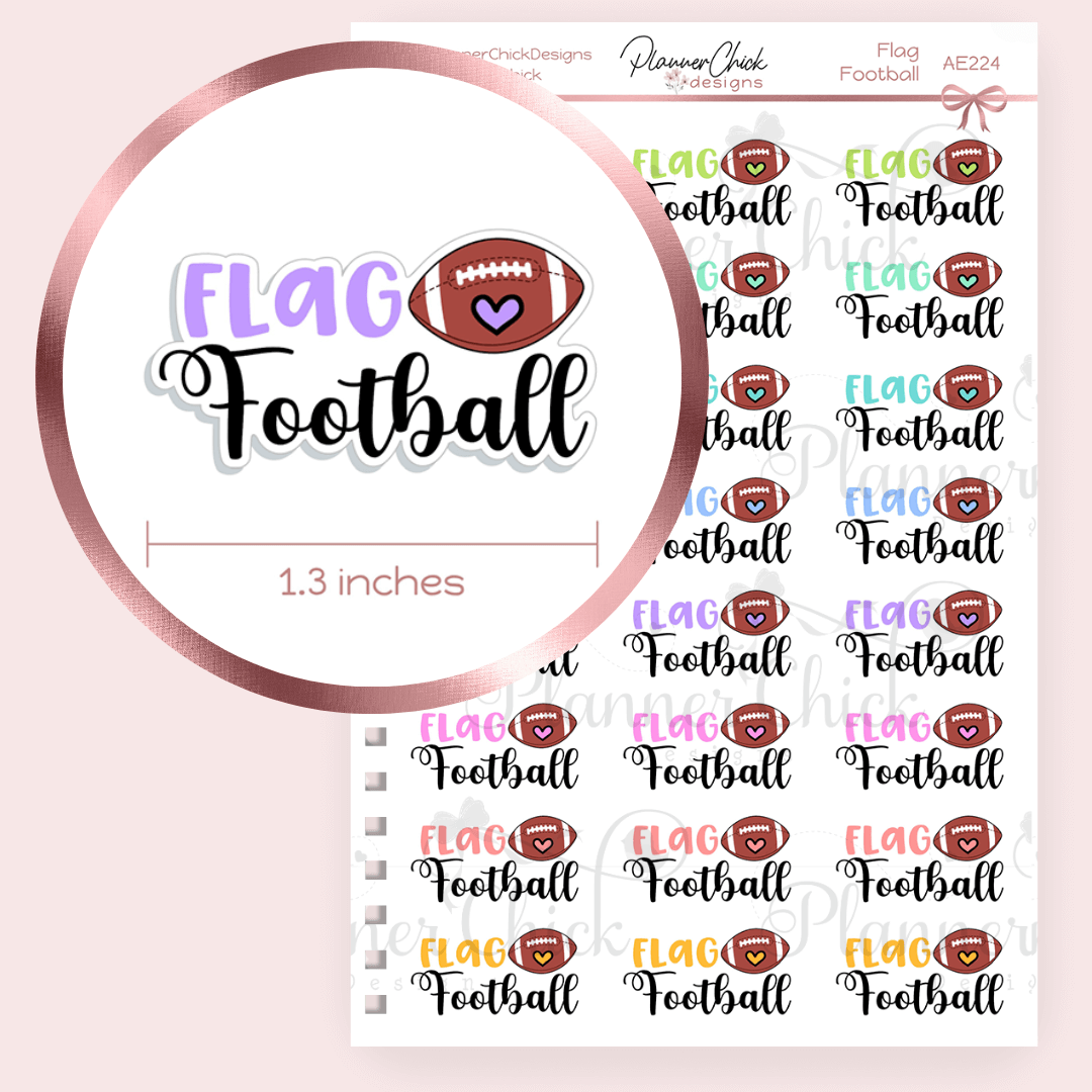 Flag Football Planner Stickers