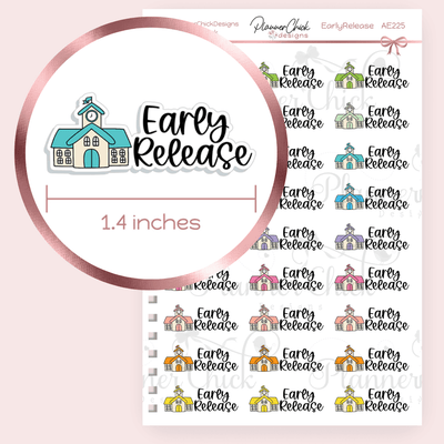 Early Release Planner Stickers