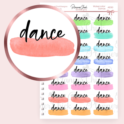 Dance Planner Stickers