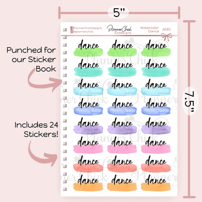 Dance Planner Stickers