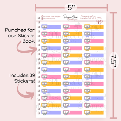 Bill Payment Labels