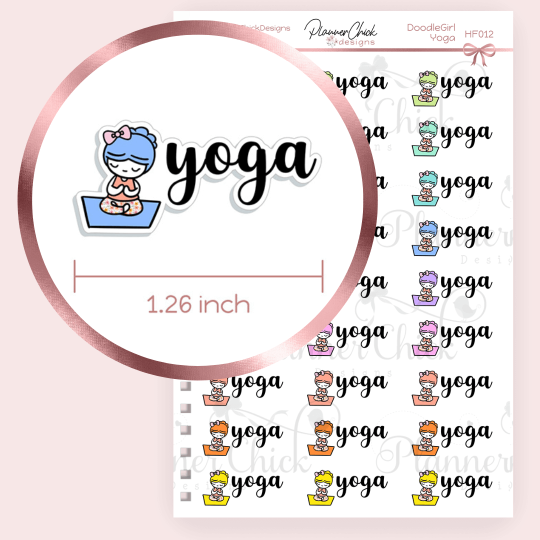 Doodle Girl ~ Yoga