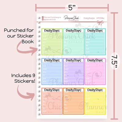 Daily Steps Planner Stickers