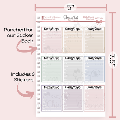 Daily Steps Planner Stickers