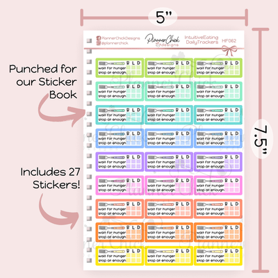 Intuitive/Mindful Eating Daily Trackers