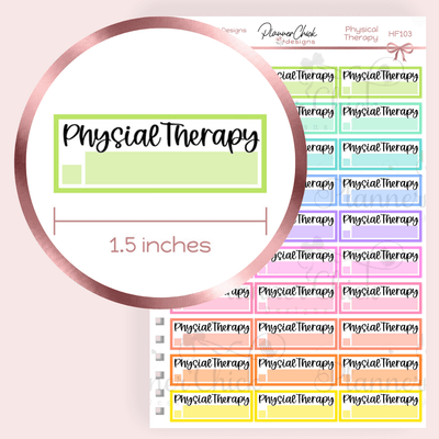 Physical Therapy Planner Stickers