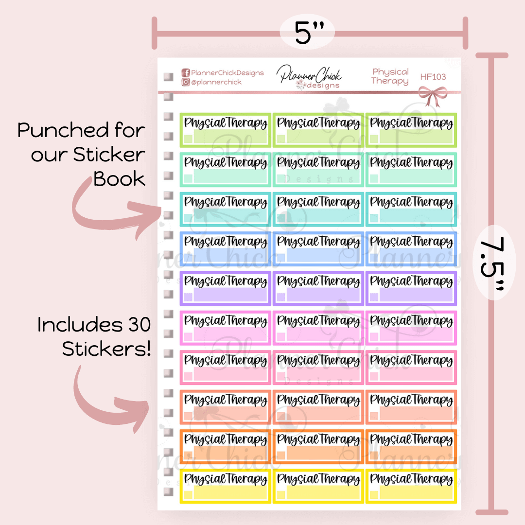 Physical Therapy Planner Stickers