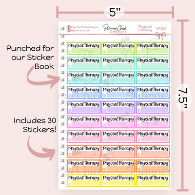 Physical Therapy Planner Stickers