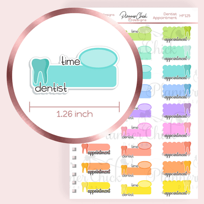 Dentist Appointment Planner Stickers