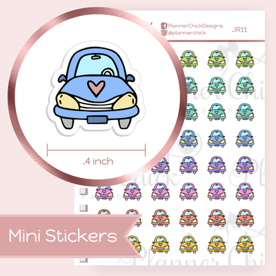 Mini Stickers ~ Cars