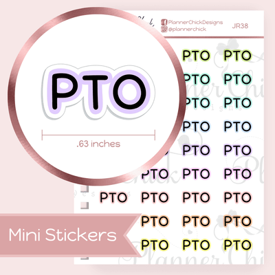 PTO ~ Mini Stickers