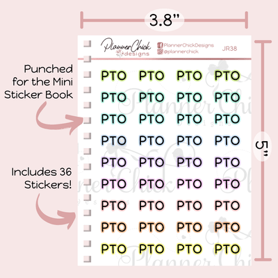 PTO ~ Mini Stickers