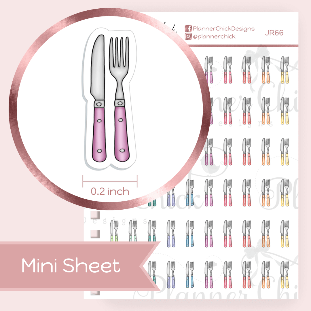 Mini Stickers ~ Cutlery